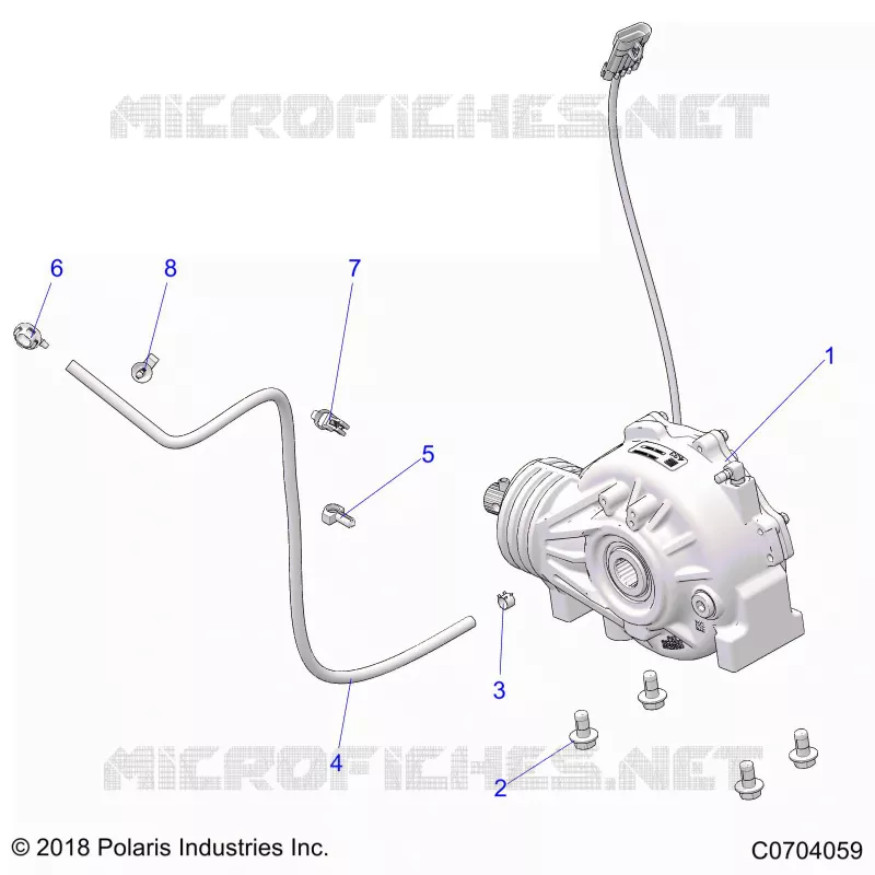 SYSTÃˆME DE TRANSMISSION, FRONT GEARCASE MOUNTING