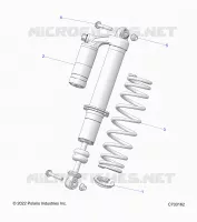 SUSPENSION, AMORTISSEUR AVANT MOUNTING