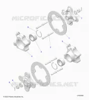 SUSPENSION, PORTE BAGAGES ARRIERE AND HUB -Z24NEF99AR/AM/BR/BM (C750160)