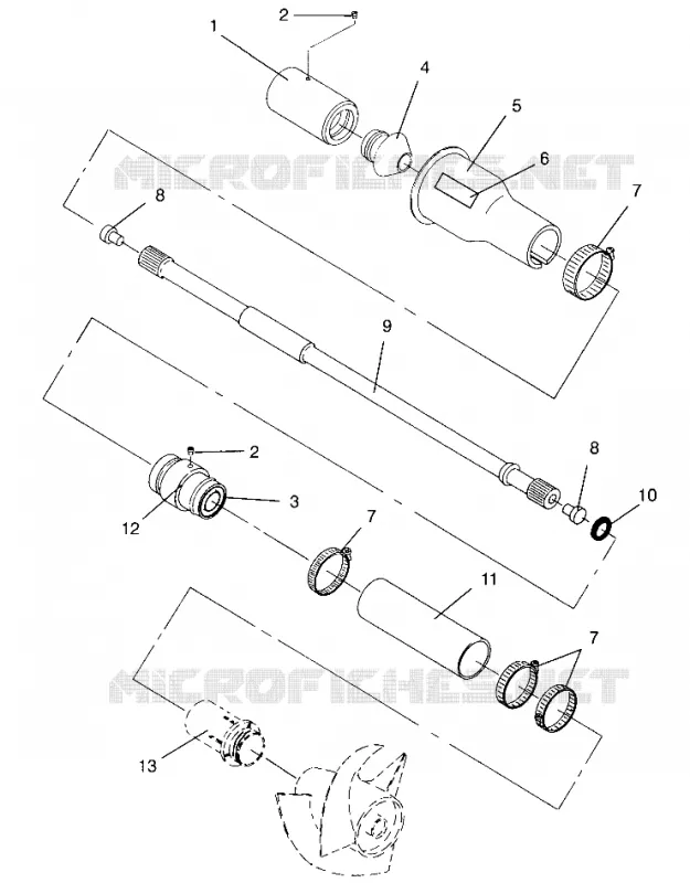 SYSTÈME DE TRANSMISSION SLX 780 B954287 (4933953395B002)