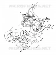 SUPPORT MOTEUR 500 and 500 Classic (4921252125037A)
