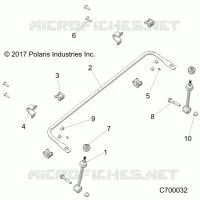 SUSPENSION, FRONT BARRE STABILISATRICE