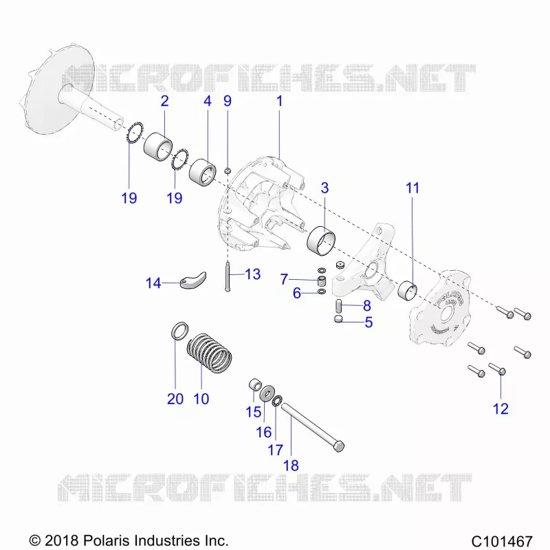 SYSTÃˆME DE TRANSMISSION, PRIMARY CLUTCH