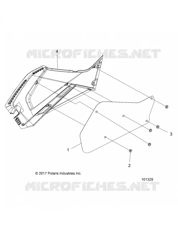 CARENAGE LATERAL DROIT 1 UP -A19SHS57FP (101329)