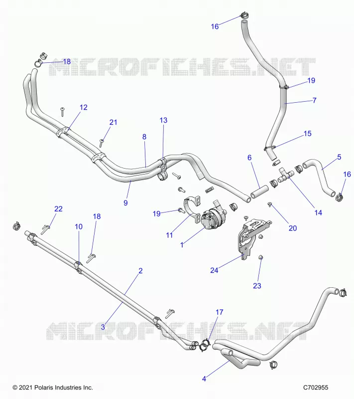 REFROIDISSEMENT ROUTING MANIFOLD