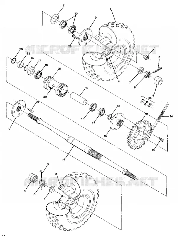 ROUE ARRIERE DRIVE ASSEMBLY (4917731773023A)