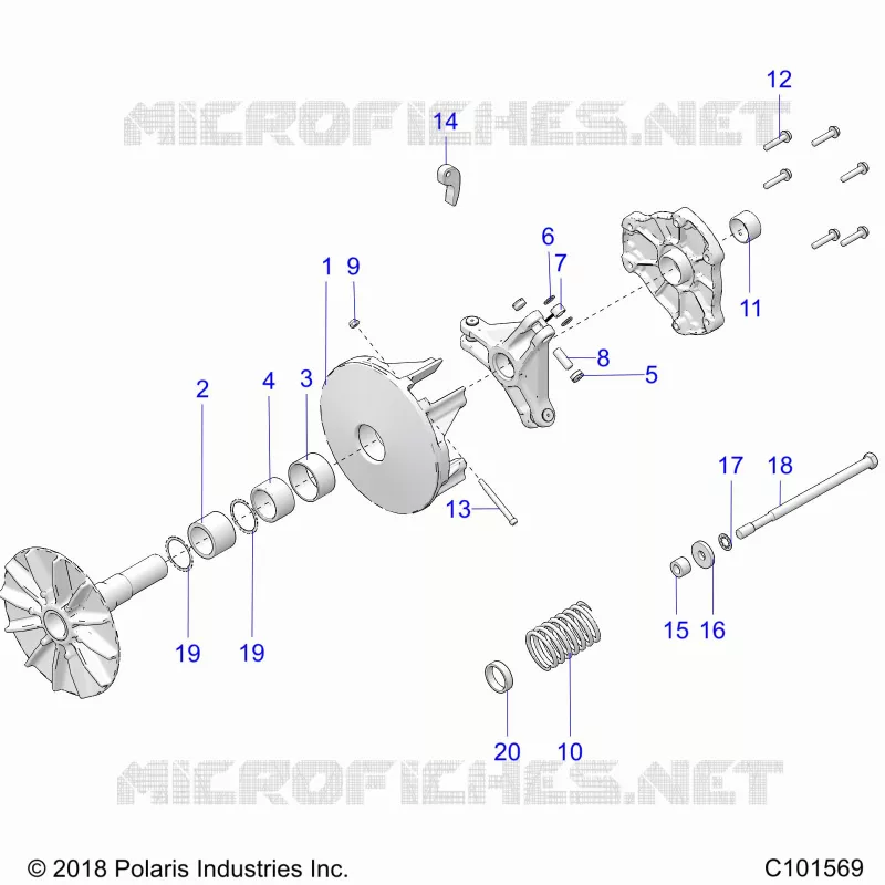 SYSTÃˆME DE TRANSMISSION, PRIMARY CLUTCH