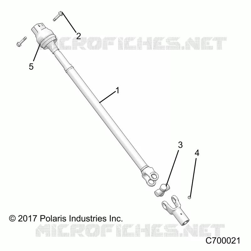 SYSTÃˆME DE TRANSMISSION, REAR PROP SHAFT