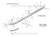 SUSPENSION, FIXATION RAIL, (LE 155 INCH)