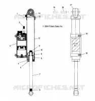 AMORTISSEUR AND RESERVOIR (REAR TRACK)(EDGE)
