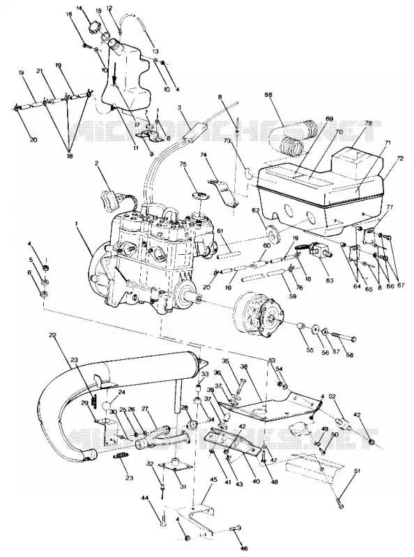 SUPPORT MOTEUR 400 (4912701270019A)