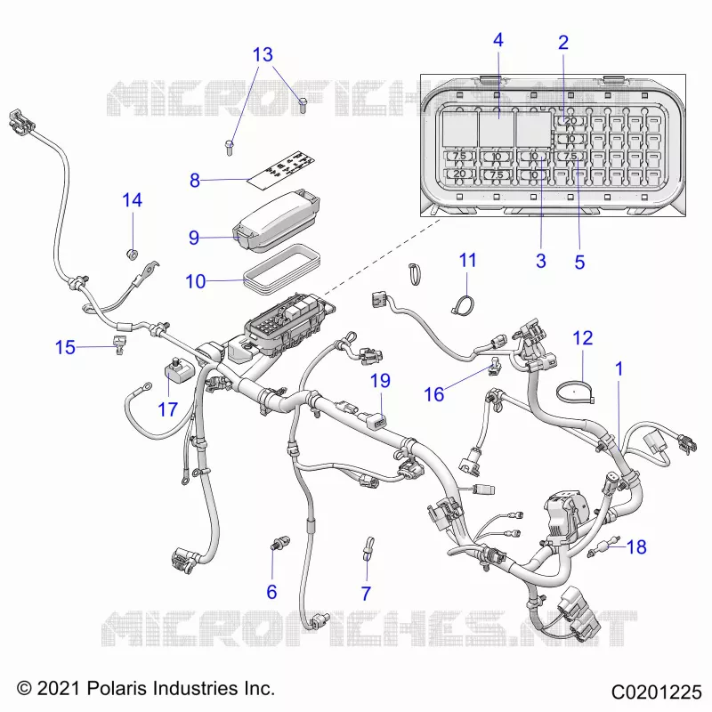 ELECTRICITE, WIRE HARNESS AND FUSES