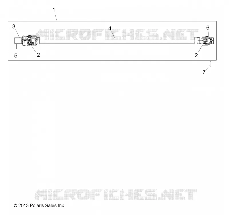 DRIVE TRAIN, FRONT ARBRE DE TRANSMISSION
