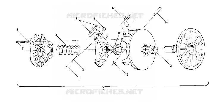 EMBRAYAGE DE TRANSMISSION LTR/STARTRAK (4914141414017A)