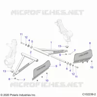 SUSPENSION, A-ARM AND SUPPORT MOUNTING