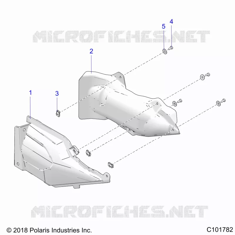 BODY, ECHAPPEMENT COVER SHIELD