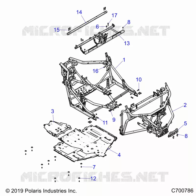 CHASSIS, MAIN FRAME AND SKID PLATES