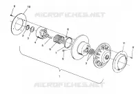 EMBRAYAGE DE TRANSMISSION ASSEMBLY 500 EFI / 0930674 AND  500 EFI SKS / 0930574 (4922962296024A)