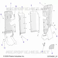 CARROSSERIE ARRIERE CLOSEOFF, SIDE PANELS