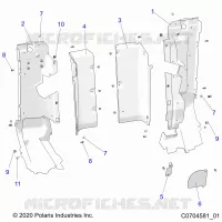 CARROSSERIE ARRIERE CLOSEOFF, SIDE PANELS