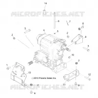 SYSTÈME DE TRANSMISSION, MAIN GEARCASE MOUNTING