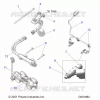 SYSTÃˆME D'ALIMENTATION, RAIL, LINES AND THROTTLE BODY