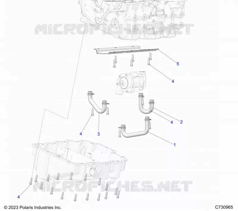MOTEUR, OIL TUBES