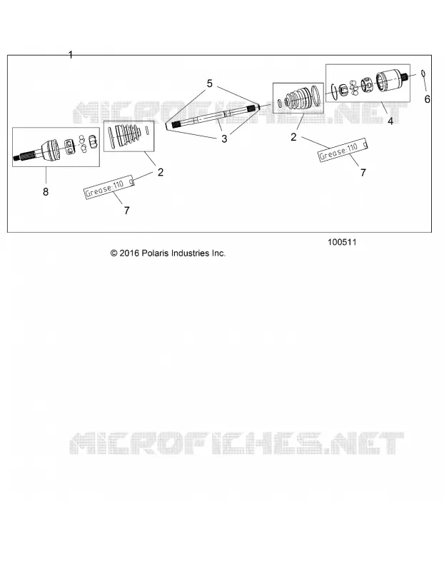 SYSTEME DE TRANSMISSION, REAR HALF SHAFT