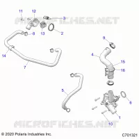 MOTEUR, WATERPUMP AND BYPASS