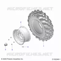 ROUES, FRONT TIRE