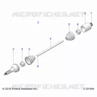 DRIVE TRAIN, DRIVE ARBRE DE TRANSMISSION ARRIERE