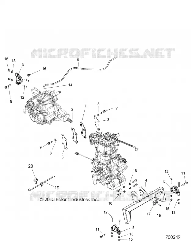 ENGINE, ENGINE AND TRANSMISSION MOUNTING