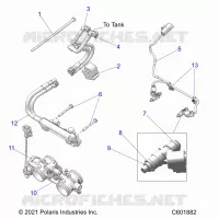 SYSTÃˆME D'ALIMENTATION, RAIL, LINES AND THROTTLE BODY
