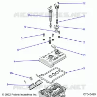 ENGINE, THROTTLE BODY AND COUVERCLE SOUPAPE