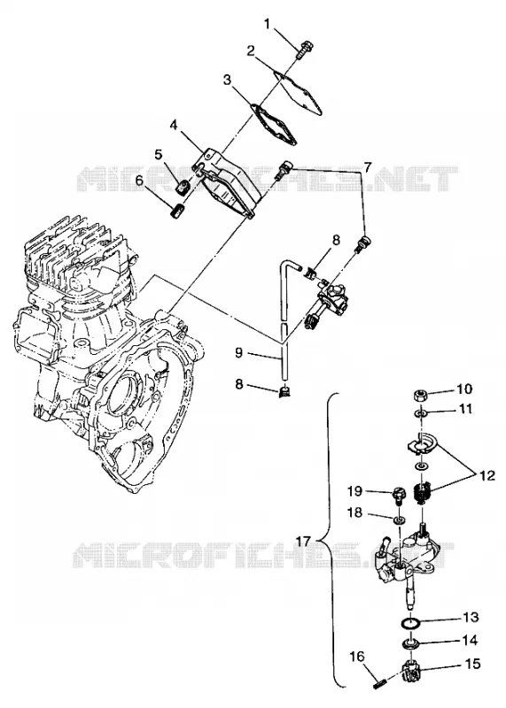 POMPE A HUILE Scrambler 400L W97BC38C (4939893989D003)
