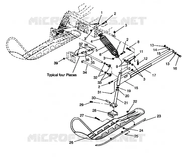 SUSPENSION AVANT AND SKI LITE GT E943133 (49273527350011)