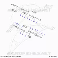 SUSPENSION AVANT A-ARM, MOUNTING