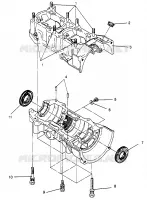 CARTERS MOTEUR ASSEMBLY 500 EFI 0963774 and EUROPEAN 500 EFI E963774 (4936183618C007)