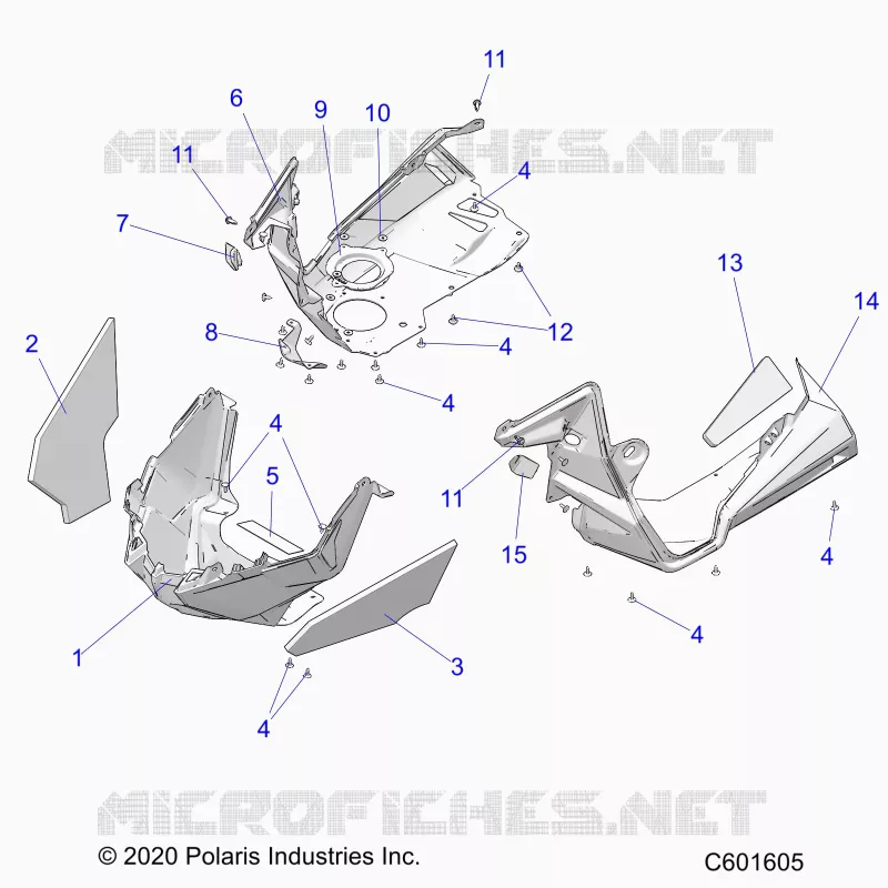 CARROSSERIE AVANT ASM./FENDERS