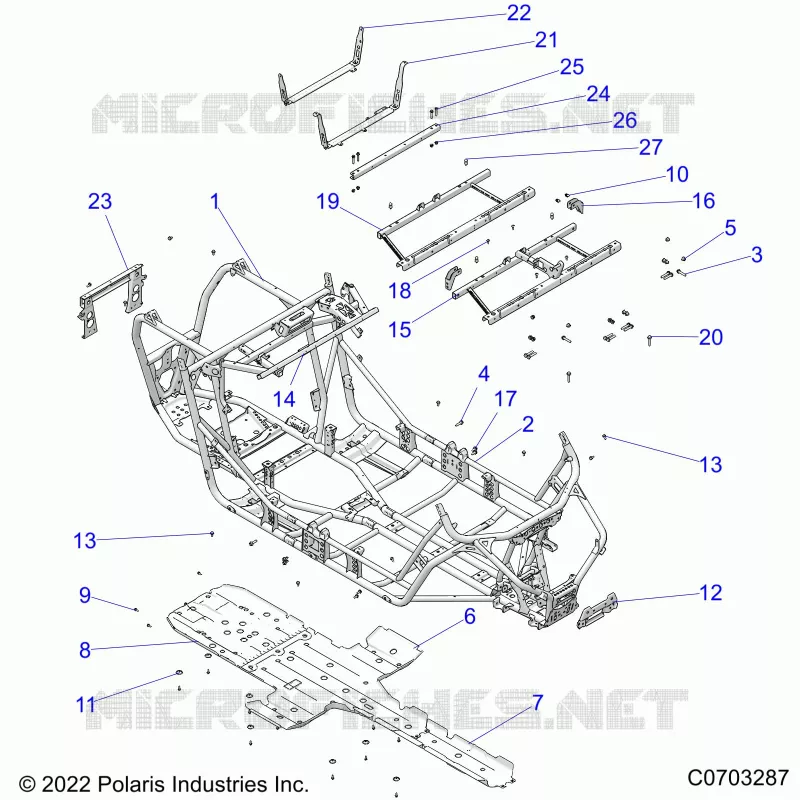 CHASSIS, MAIN FRAME AND SKID PLATES