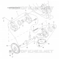MOTEUR, OIL SYSTEM and POMPE A HUILE