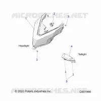 ELECTRICITE, HEADLIGHT AND TAILLIGHT