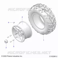 ROUES, REAR TIRE