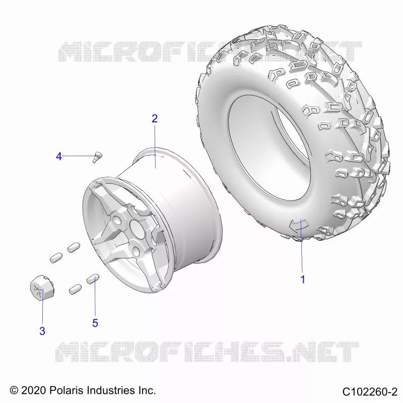ROUES, REAR TIRE