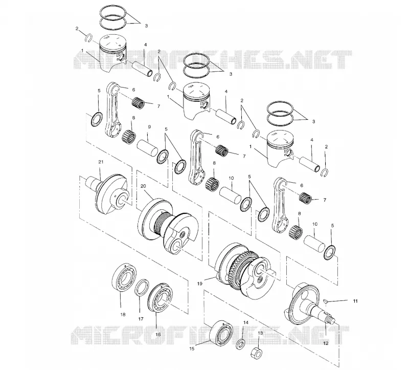 PISTON ET VILEBREQUIN