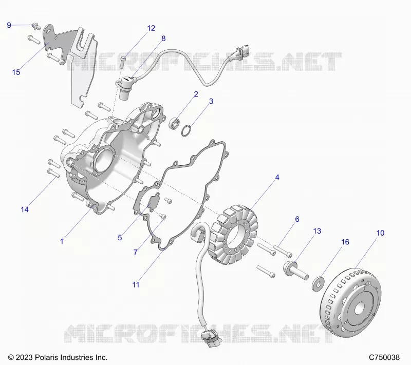 ENGINE, STATOR AND FLYROUE