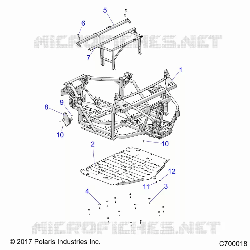 CHASSIS, MAIN FRAME AND SKID PLATES
