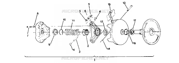 EMBRAYAGE DE TRANSMISSION 650 RXL TO SERIAL NO. 1825512 (4919531953012A)