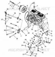 SUPPORT MOTEUR XLT TOURING  0973357 and EUROPEAN XLT TOURING  E973357 (4937723772C004)
