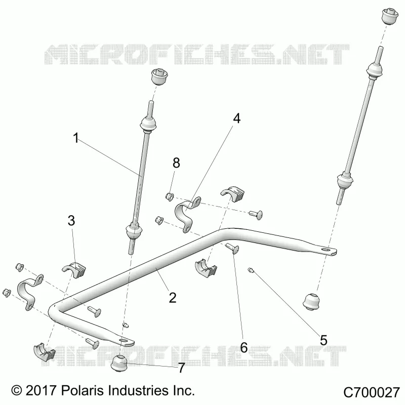 SUSPENSION, REAR BARRE STABILISATRICE